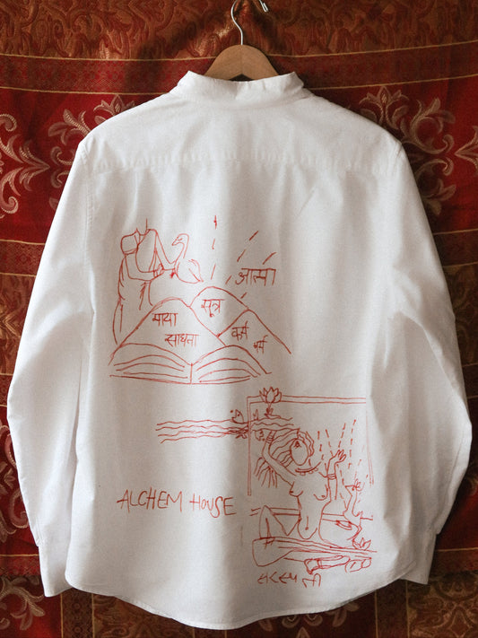 The Saraswati Shirt - Ilustration Embroidery