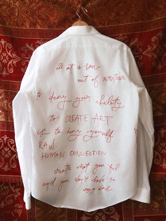 The Morning Pages Shirt - Journal Embroidery