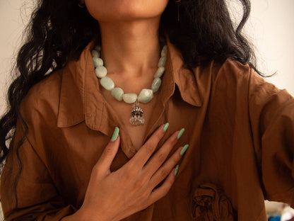 aqua eclipse necklace / extendable waist chain