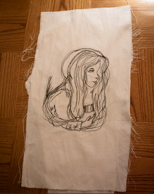 The Portrait - Stitched Wall Art